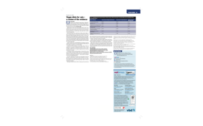 Technical letter: vegan cat health