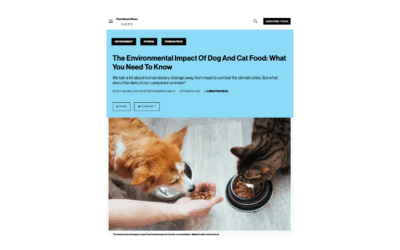 Article: pet food sustainability: summary