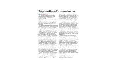 Letter: Vet Times