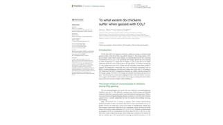 Article: chicken slaughtering