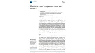 Article: pet food – EA case